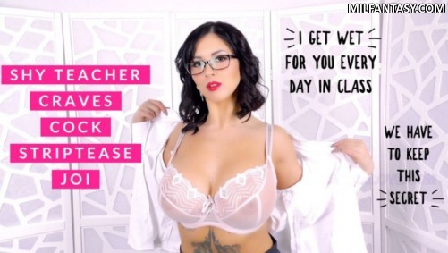 Larkin Love - Shy Teacher Craves Cock Joi Striptease